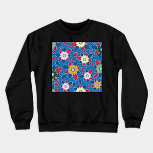 Floral bouquet in bold and vibrant colours Crewneck Sweatshirt